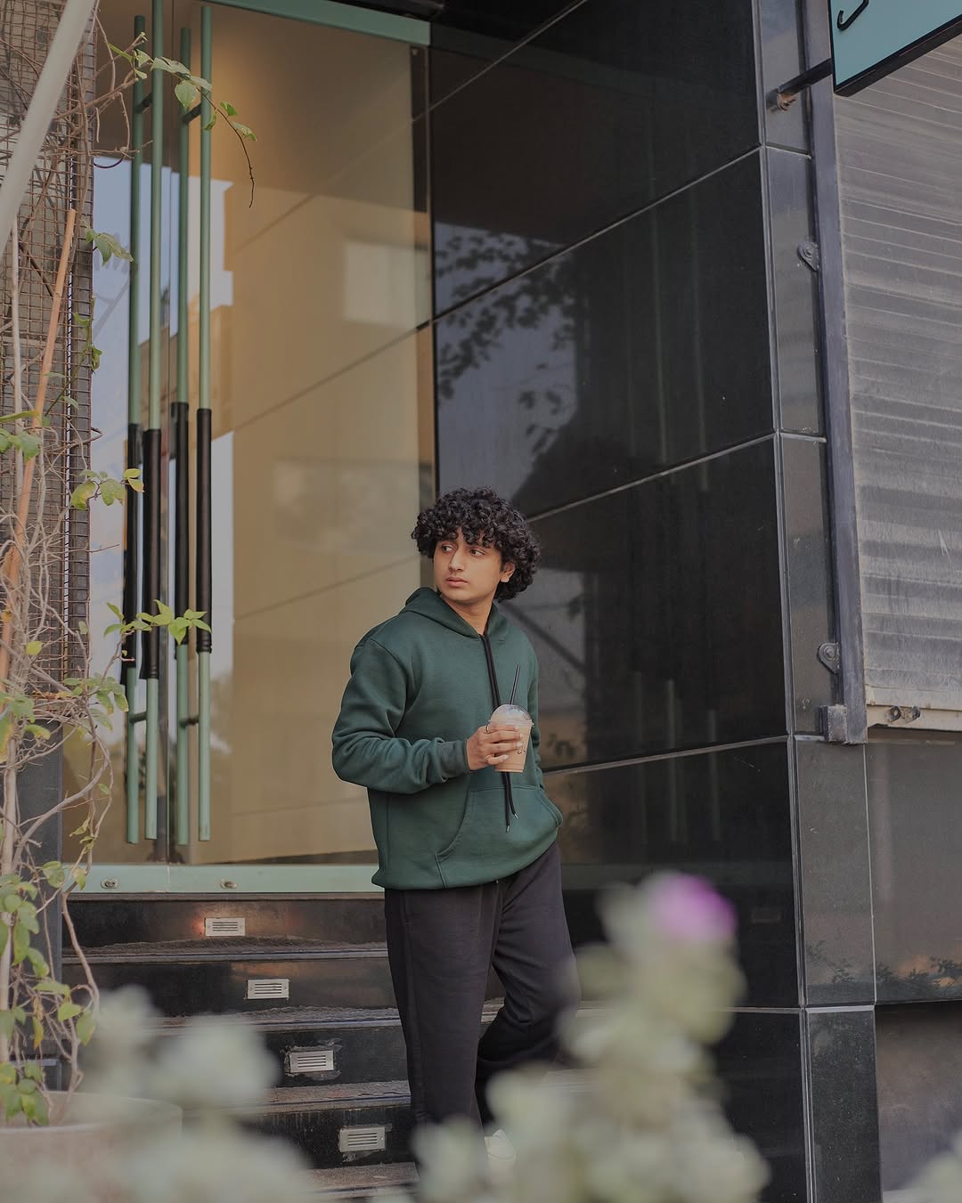 Desi Vintage Art Hoodie – Forest Green - Image 4