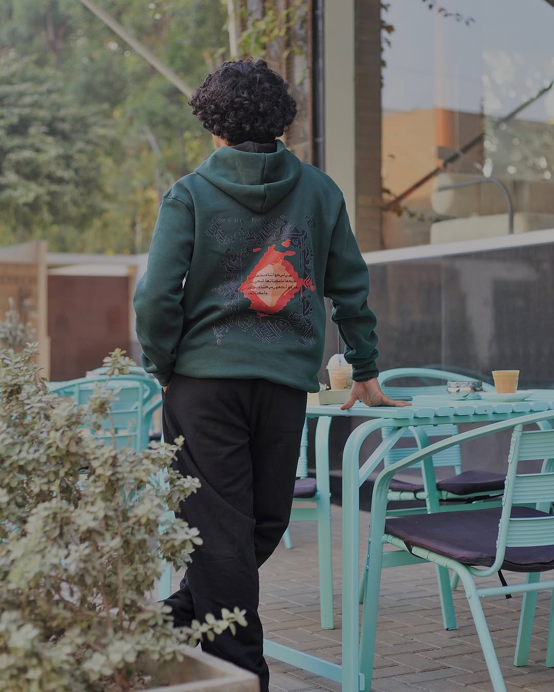 Desi Vintage Art Hoodie – Forest Green