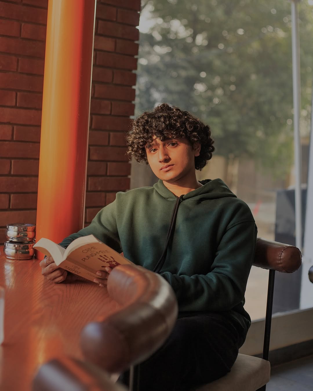 Desi Vintage Art Hoodie – Forest Green - Image 8